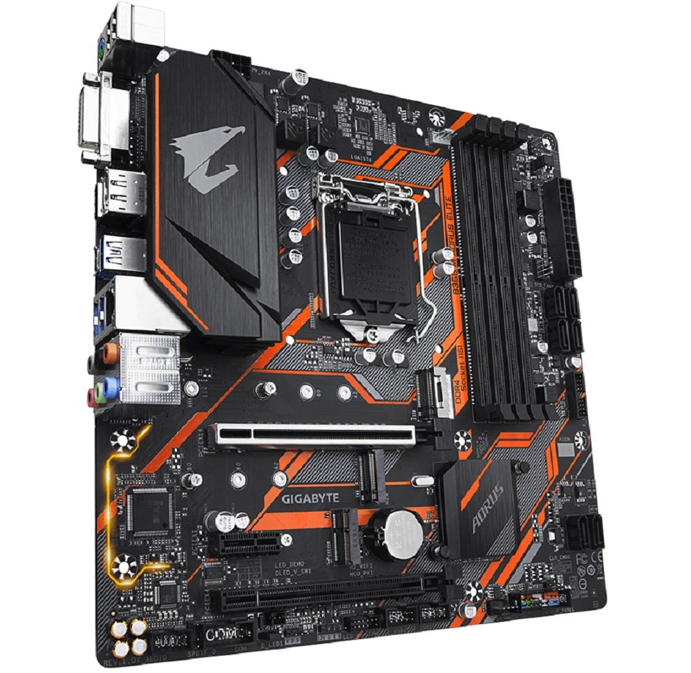PŁYTA GŁÓWNA GIGABYTE B365M AORUS ELITE system chłodzenia technologia Ssmart Fan 5