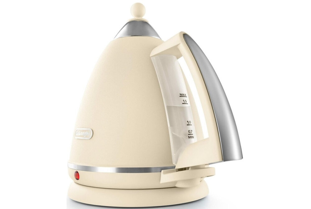 Czajnik DELONGHI Argento Flora KBX2016.BG praktyczny wskaznik poziomu wody