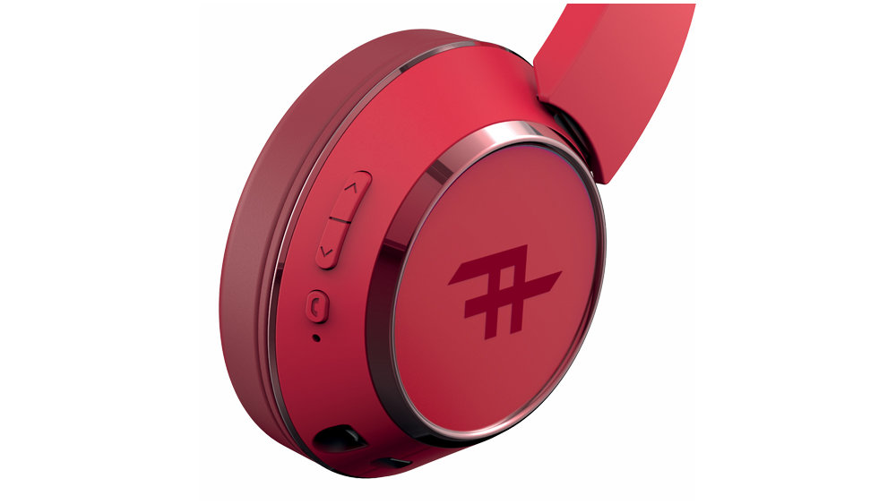 Słuchawki Nauszne IFROGZ Coda Czerwony - Mikrofon