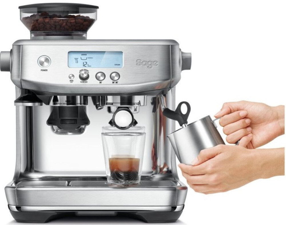 Эспрессо-машина SAGE Barista Pro SES878BSS Микропена ручной работы, шелковистая консистенция