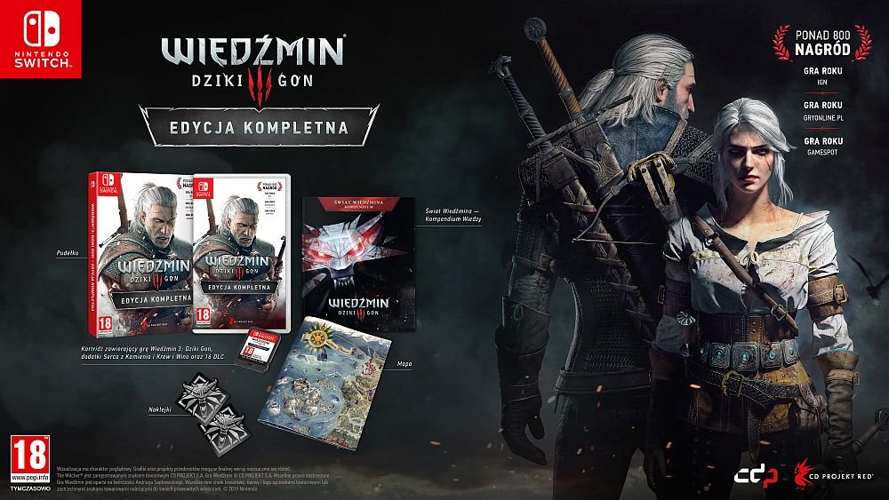 CDP wiedźmin 3 nintendo switch edycja kompletna