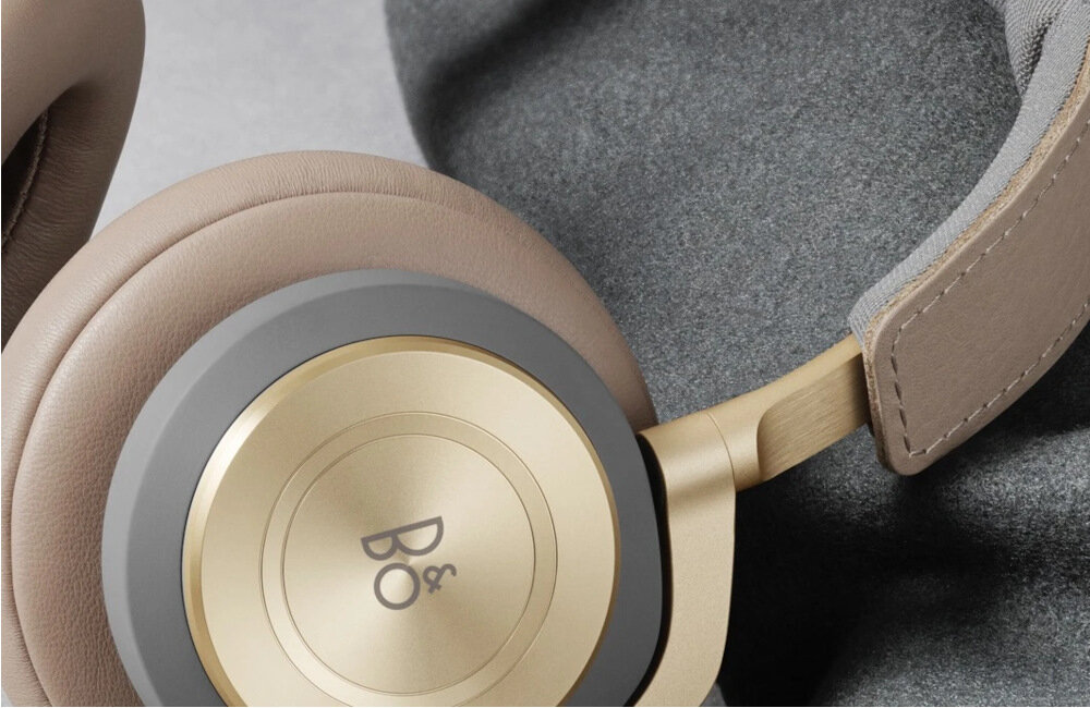 SŁUCHAWKI BLUETOOTH BANG&OLUFSEN BEOPLAY H9 NAUSZNE SZARO-ZŁOTE asystent interfejs dotykowy