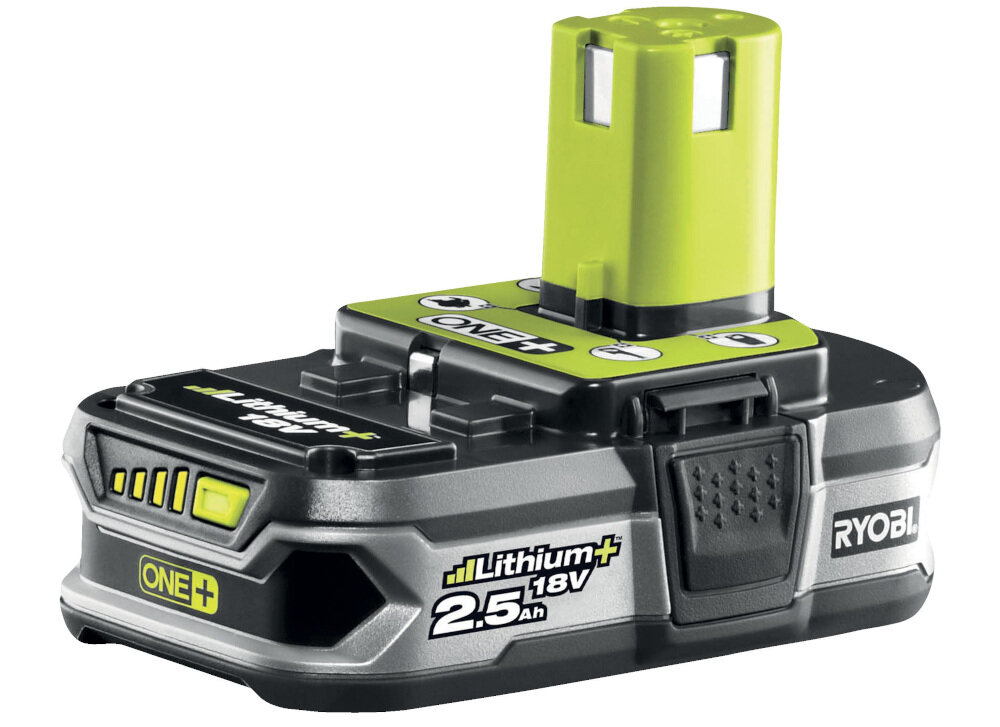 Akumulator RYOBI RC18120-125 2.5Ah 18V + ładowarka akumulator o napięciu 18 V pojemność 2,5 Ah akumulator Li-Ion technologia Lithium+ dłuższa praca ogniw lepsza wydajność