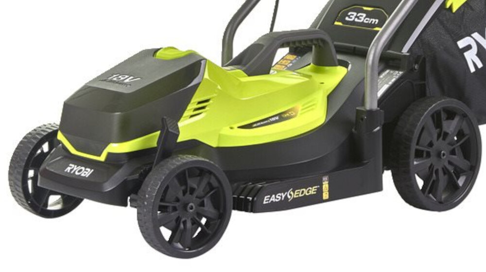Kosiarka akumulatorowa RYOBI RYOBI RLM18X33B-40 akumulator o napięciu 18 V i pojemności 4,0 Ah niski poziom hałasu 90 dB