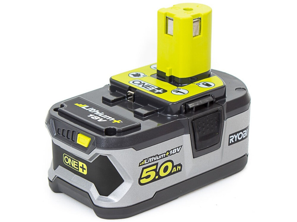 Akumulator RYOBI RB18L50 One+ 18V 5Ah należy do serii RYOBI 18 V One+ wykonany z materiału wysokiej jakości