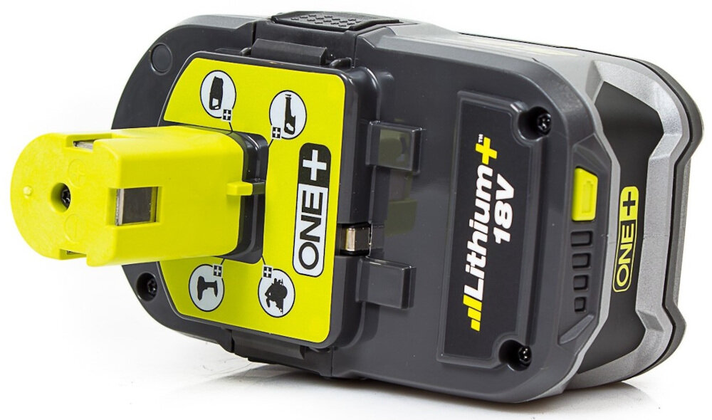 Akumulator RYOBI RB18L50 One+ 18V 5Ah technologia IntelliCelL wytrzymała konstrukcja ochrona przed uszkodzeniem długi okres użytkowania