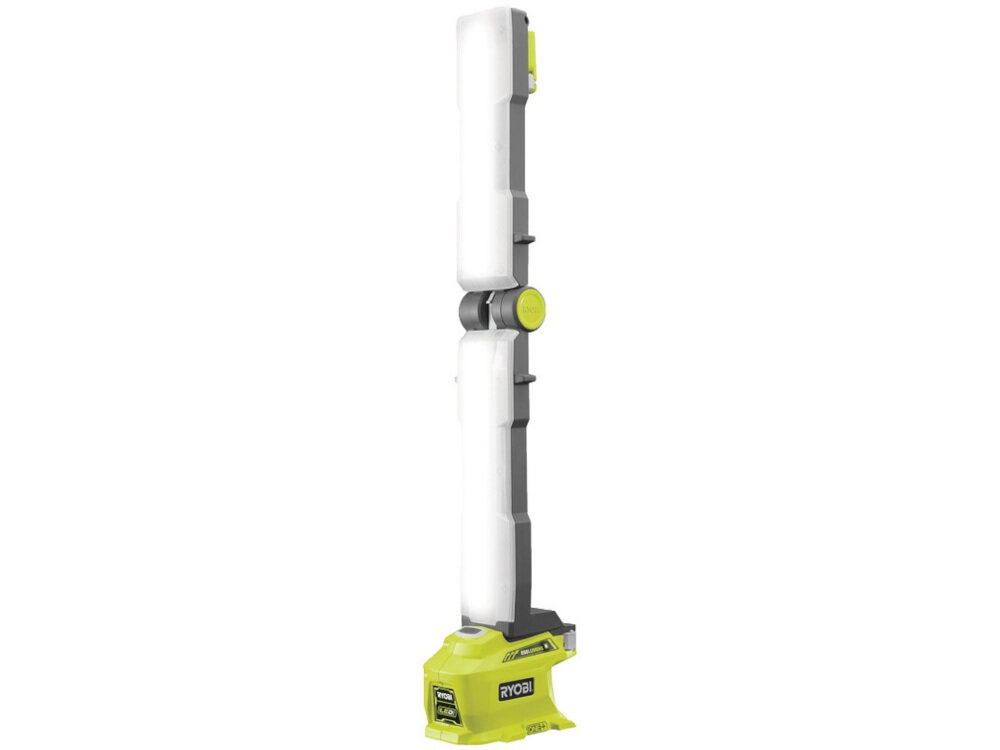 Lampa warsztatowa RYOBI R18ALF-0 z wysokiej jakości plastiku mocna i zwarta budowa waga 0,8 kg