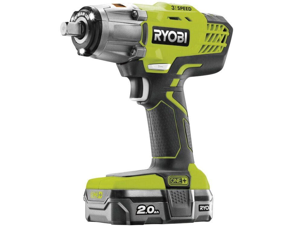 Klucz udarowy RYOBI R18iW3-120S kompaktowa konstrukcja funkcj udaru waga 2 kg z akumulatorem