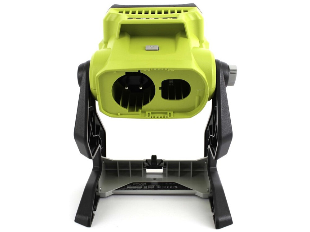 Lampa RYOBI R18ALH-0 innowacyjna tchnologia hybrydowa możliwość przełączenia się z zasilania akumulatorowego na sieciowe