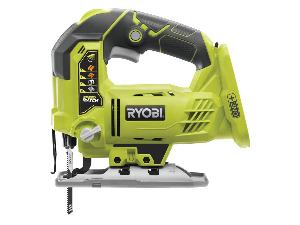 Лобзик RYOBI One + R18JS-0 комфорт висока потужність широкий спектр застосування довговічний зручний для домашнього використання в майстерні для різання складних форм з дерева, металу та пластику