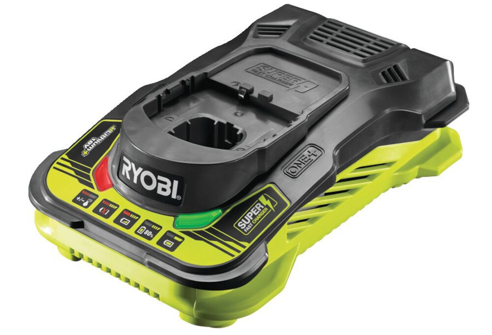Ładowarka RYOBI RC18150 trwała konstrukcja z tworzywa sztucznego niska waga 1 kg z akumulatorem
