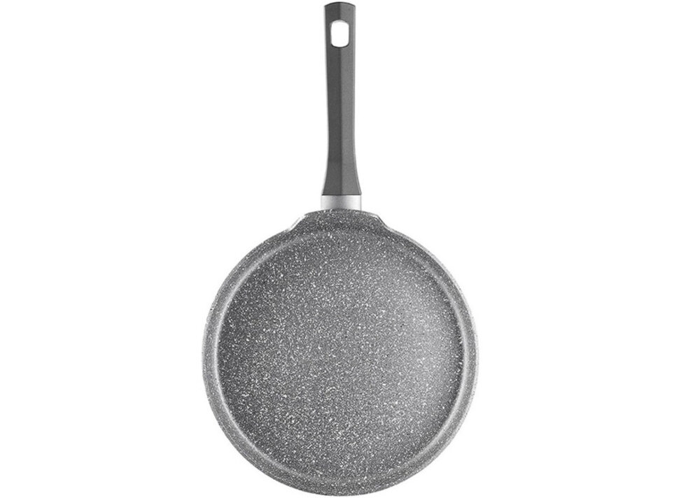 Patelnia AMBITION Silverstone 26 cm wysoka jakosc nieprzywierajaca powloka Qualum Basic Stone Edition raczki soft Touch