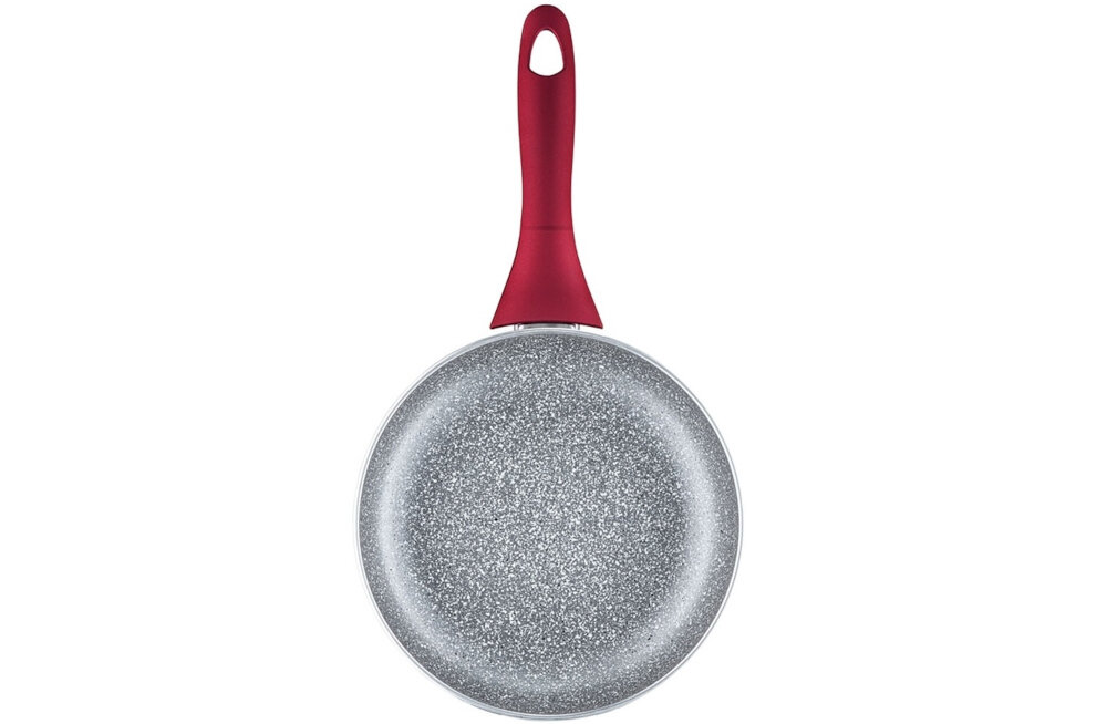 Patelnia AMBITION Jasper 20 cm wykonanie aluminium nieprzywierajaca powloka Qualum Basic Stone Edition