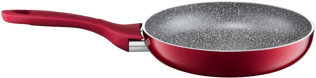 Patelnia AMBITION Jasper 28 cm wykonanie aluminium nieprzywierajaca powloka Qualum Basic Stone Edition