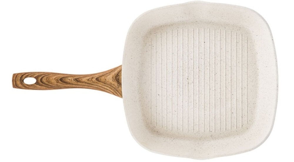 Patelnia AMBITION Nature 34147 28 cm powloka nieprzywierajaca raczki soft touch