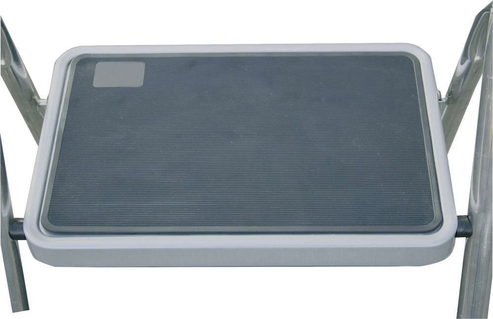 KRAUSE drabina lekkie aluminiowe schodki dwustopniowe wygodna stabilna platforma