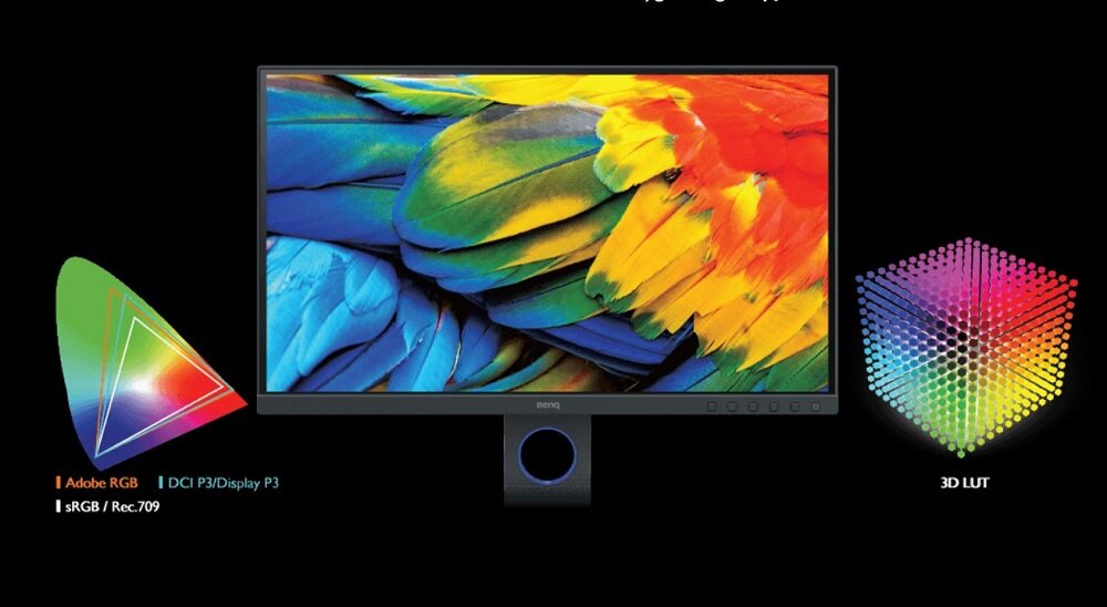 Monitor BENQ SW270C Precyzja barw do odtwarzania oryginalnego obrazu