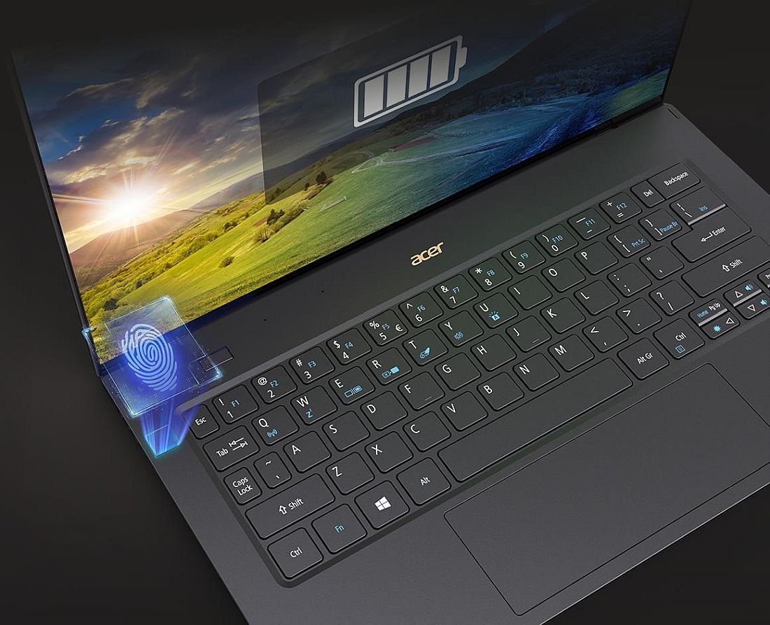 Laptop uniwersalny ACER Swift 7 - Czytnik linii papilarnych