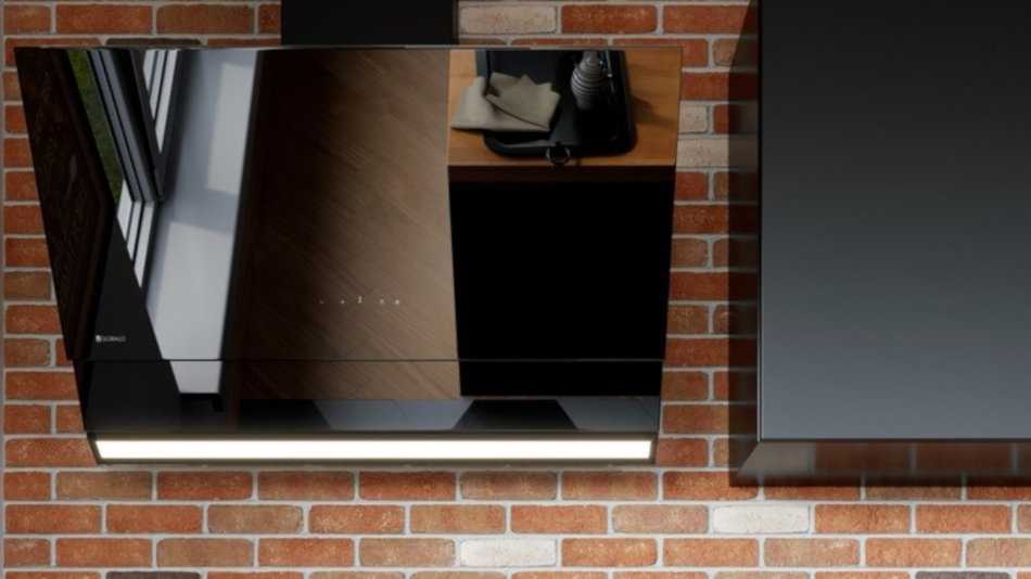 Okap GLOBALO Zenesor 90.1 Czarny - Oświetlenie