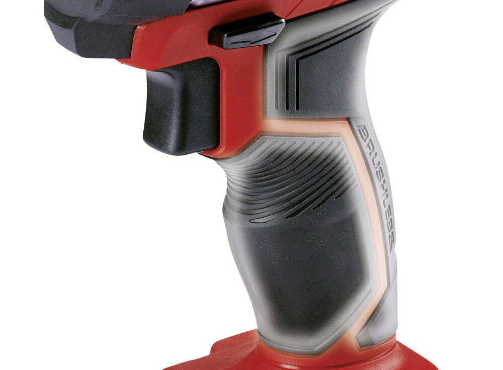 Zakrętarka EINHELL TE-CI 18 Li BL-SoloZakrętarka EINHELL TE-CI 18 Li BL-Solo solidny uchwyt powłoka antypoślizgowa SoftGrip bezpieczna praca ergonomiczna rękojeść