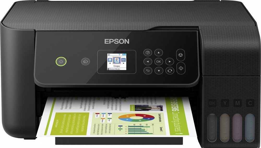 Urządzenie EPSON EcoTank L3160 - Wygląd ogólny wysoka wydajność niskie koszty eksploatacji