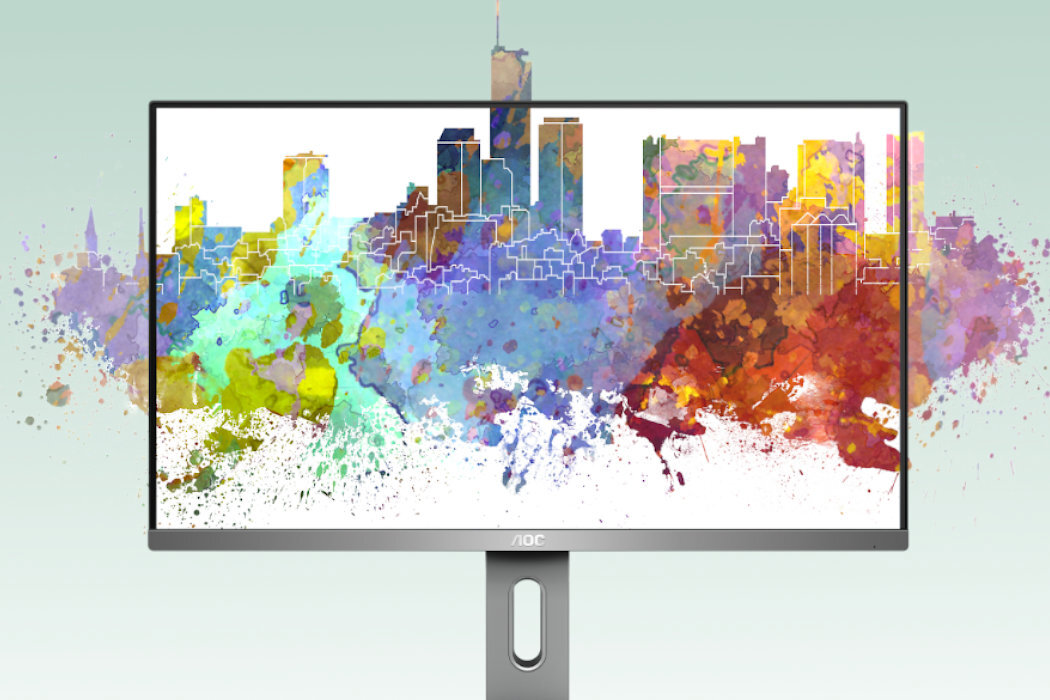Monitor AOC U28P2A 27 trójstronny