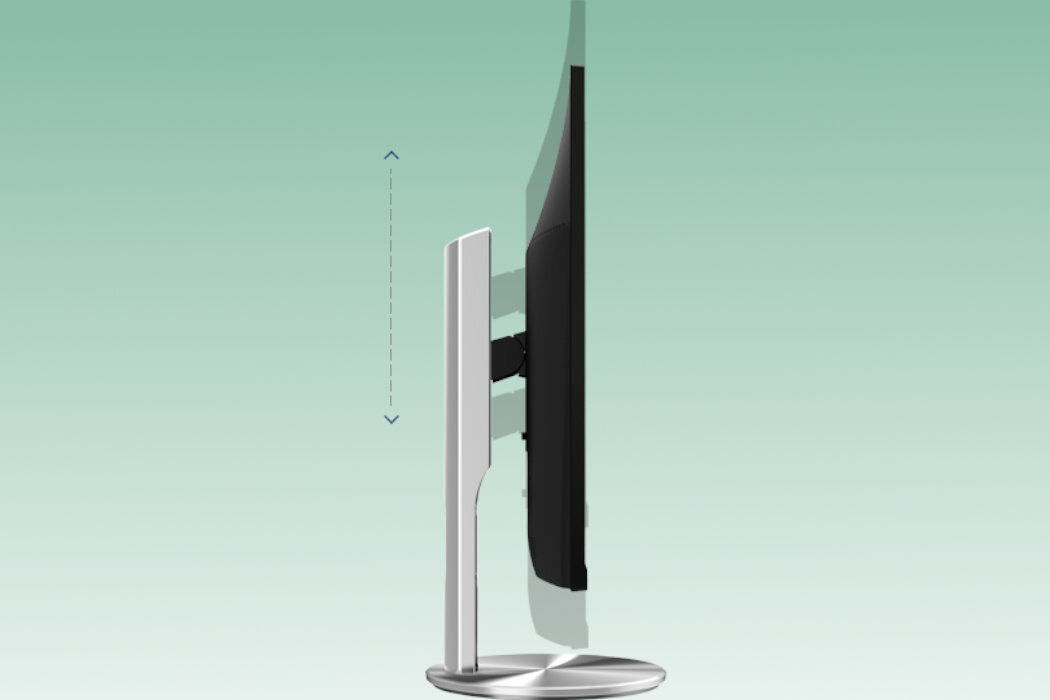 Monitor AOC U28P2A 27 ergonomia podstawka obrót