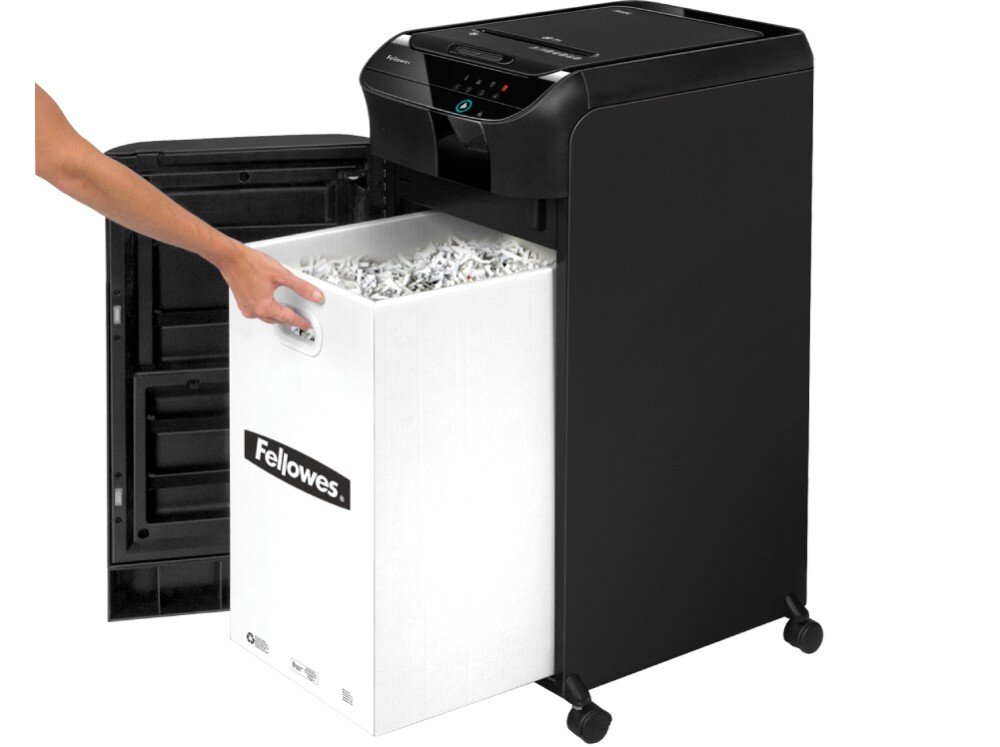Niszczarka FELLOWES Automax 550C cofanie blokada kosz pojemność