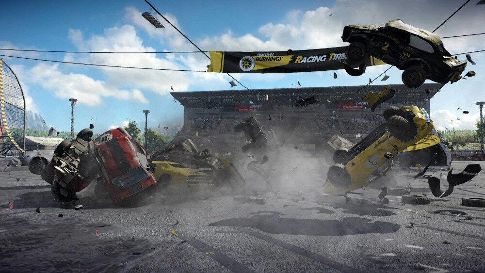 Wreckfest Gra demolka arena wyścig 