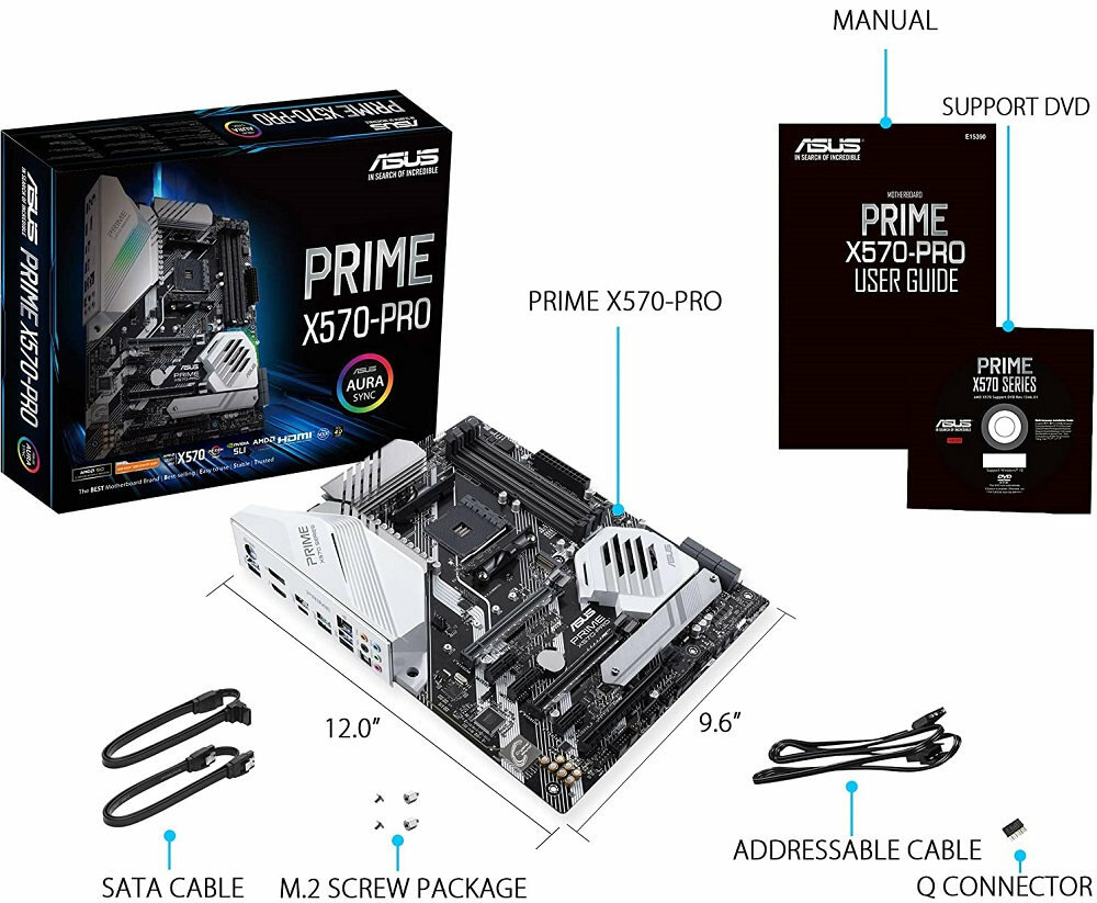 Płyta główna ASUS Prime X570-Pro - chlodzenie 