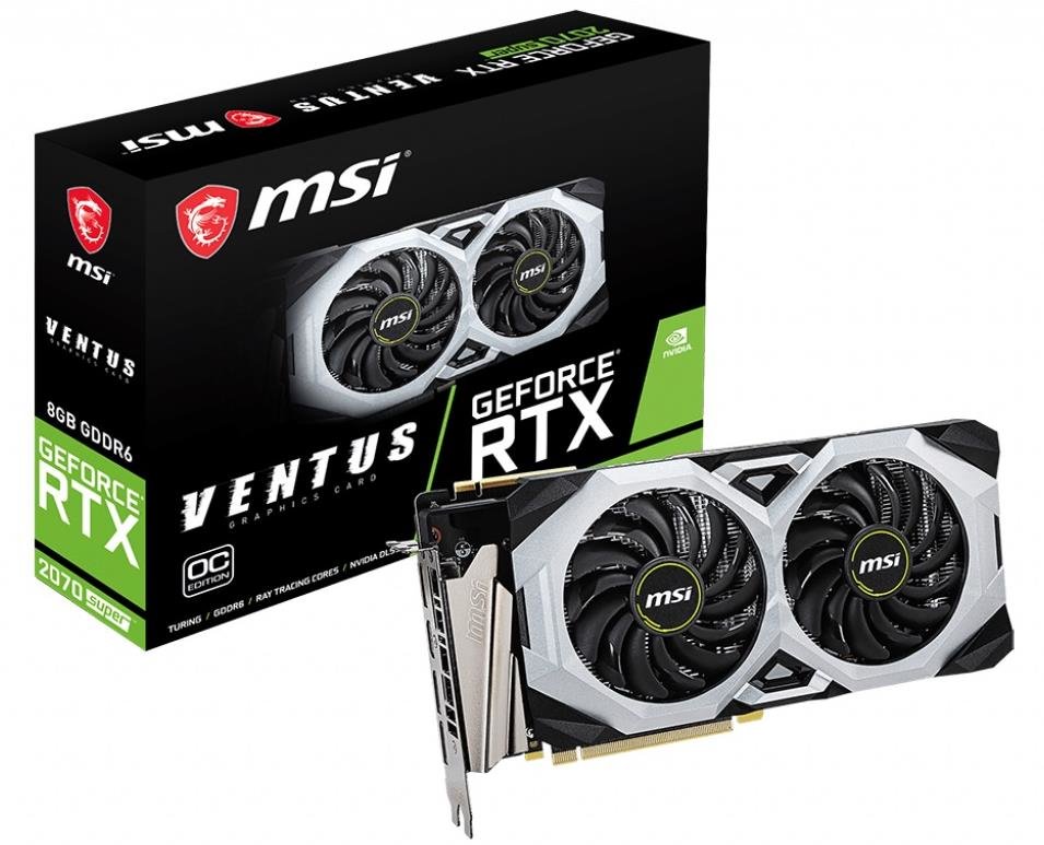 Karta graficzna MSI Geforce RTX 2070 Super Ventus OC 8GB - NVIDIA Turing
