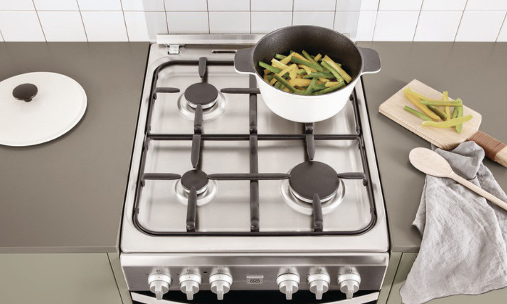 Kuchnia INDESIT IS5G8CHX/EU - Żeliwny ruszt