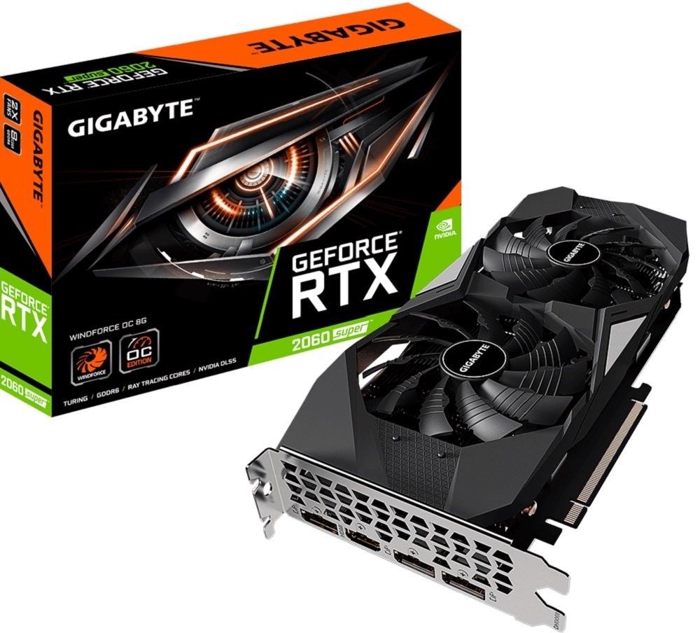 Karta Graficzna Gigabyte Geforce RTX 2060 Super Windforce OC 8 GB pamięć RAM GDDR6 płynność