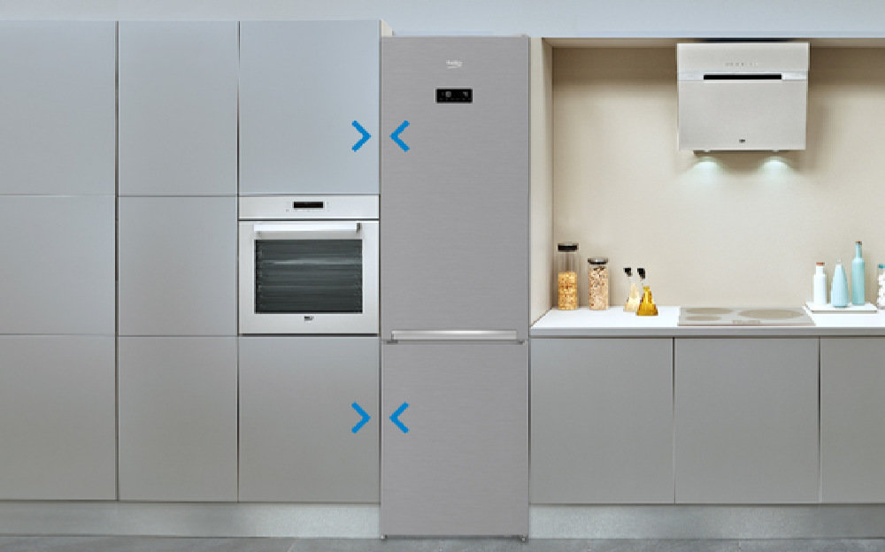 Lodówka BEKO MCNA406I43ZXR - Licujące się drzwi