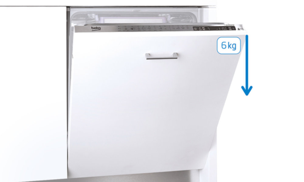 Zmywarka BEKO DIN48520 - Zawiasy SelFit