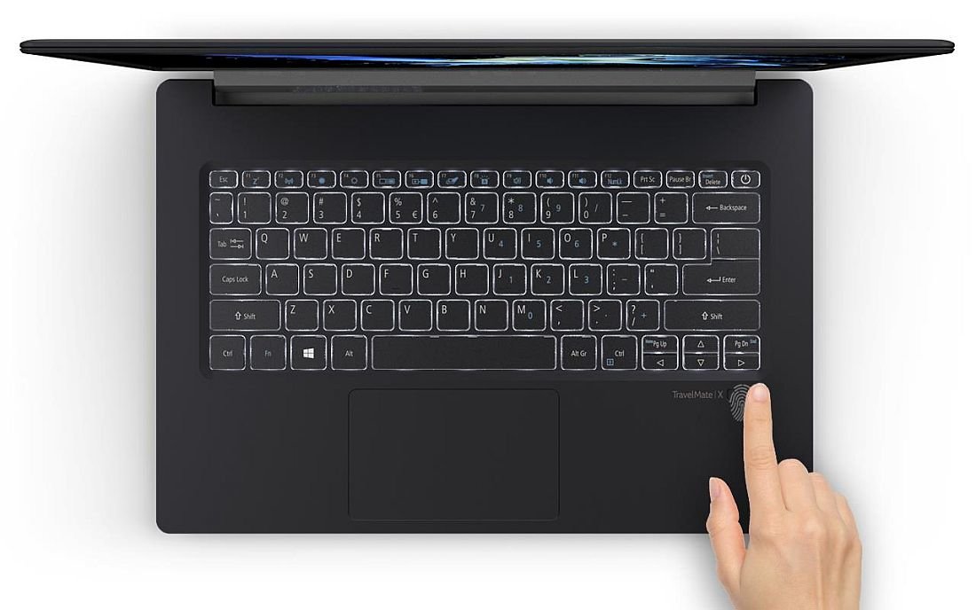 Laptop Biznesowy ACER TravelMate X5 - zabezpieczenia  