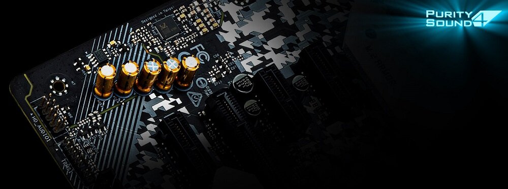 Płyta główna ASROCK X570 Steel Legend - Jakość dźwięku przestrzennego Sound Purity 4