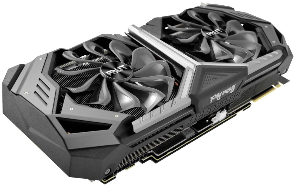 Karta graficzna PALIT GeForce RTX 2070 Super GameRock 8GB - przełącznik BIOS dwa tryby pracy karty graficznej