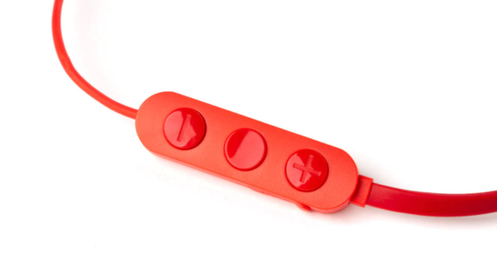 Słuchawki Dokanałowe SKULLCANDY JIB+ Czerwony - Wbudowany Mikrofon