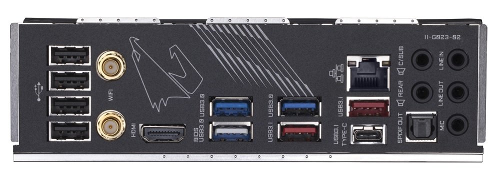 PŁYTA GŁOWNA GIGABYTE X570 AORUS ULTRA złącza HDMI USB 3.1 Gen1 Gen2