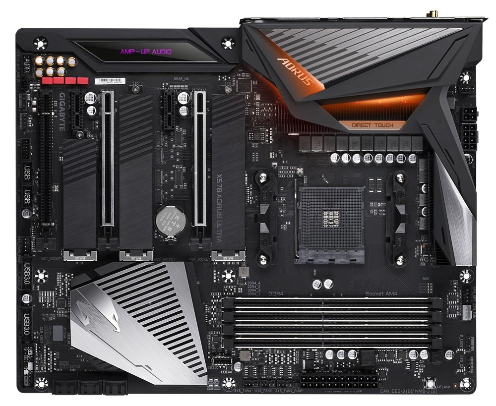 PŁYTA GŁOWNA GIGABYTE X570 AORUS ULTRA RGB Fusion 2.0 podświetlenie synchronizacja efektów świetlnych