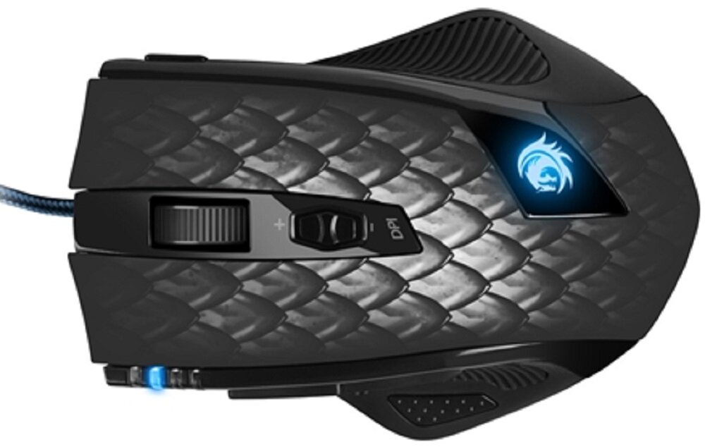Mysz SHARKOON Drakonia Czarny - Czujnik laserowy 