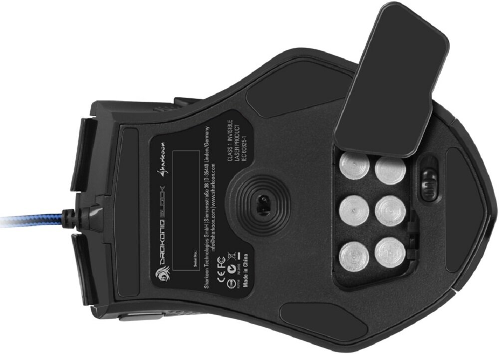 Mysz SHARKOON Drakonia Czarny- przyciski 