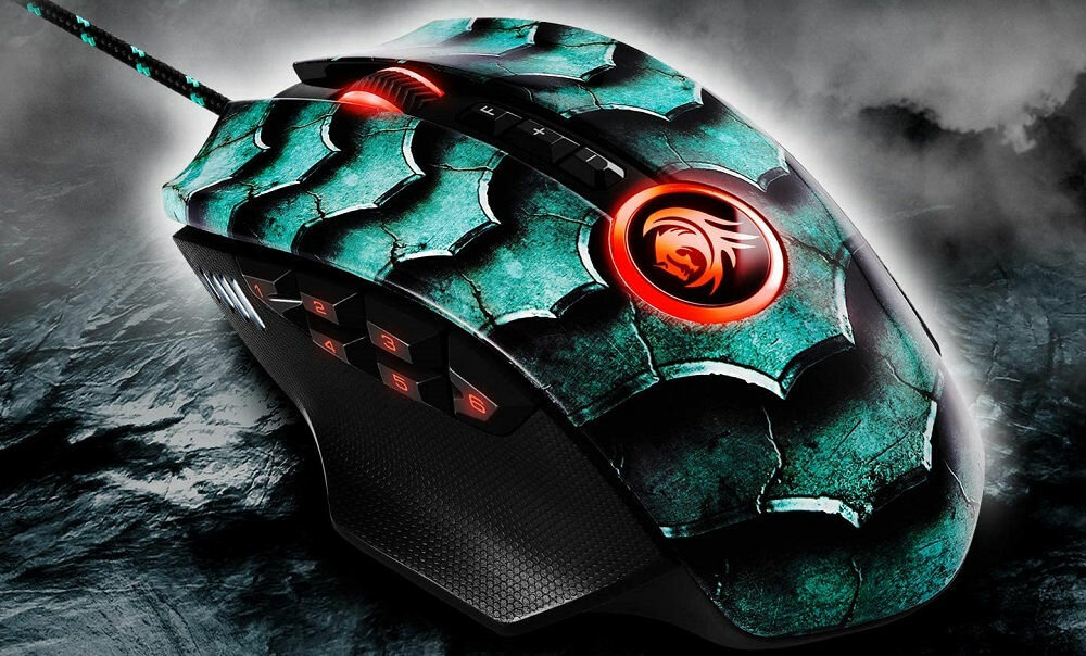 Mysz SHARKOON Drakonia II Zielony - Czujnik laserowy 