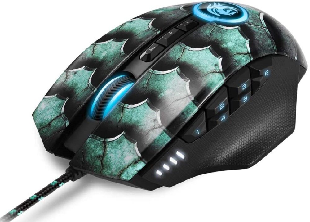 Mysz SHARKOON Drakonia II Zielony - podswietlenie   