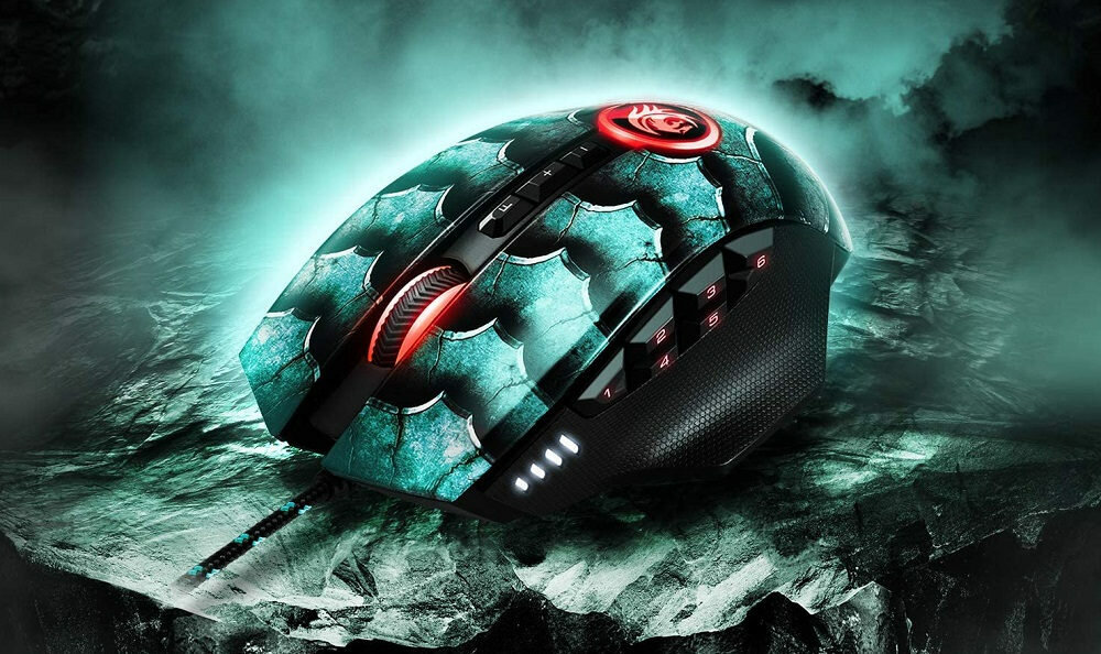 Mysz SHARKOON Drakonia II Zielony- przyciski 