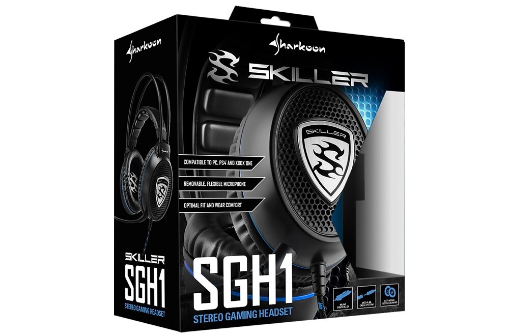 Słuchawki SHARKOON Skiller SGH1 - złącze USB długi przewód USB obsługa wielu platform