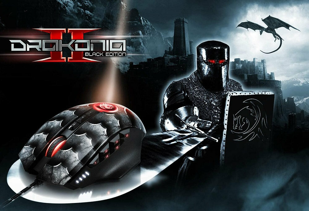 Mysz SHARKOON Drakonia II Czarny - podswietlenie   