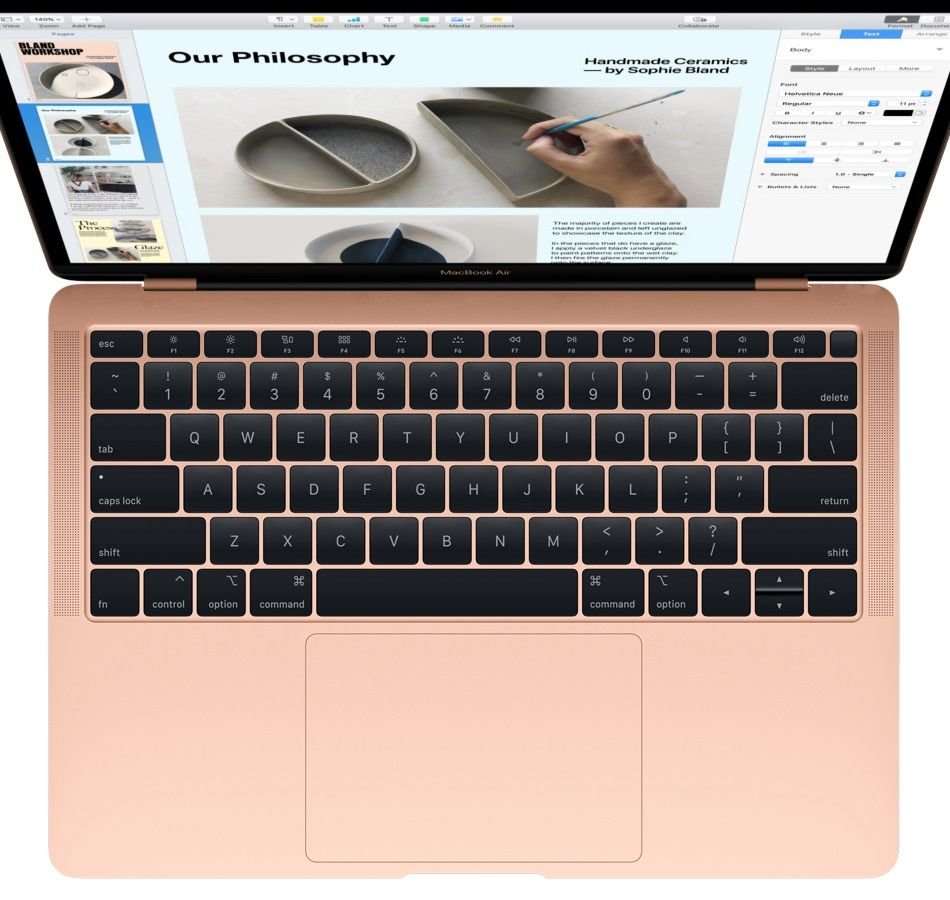 Laptop APPLE MacBook Air - Klawiatura