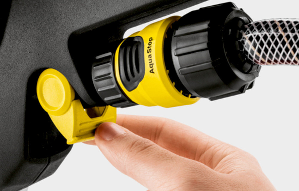 Urządzenie do czyszczenia KARCHER Patio Cleaner PCL 4 1.644-000.0 zawór regulacja przepływ wody dostosowanie potrzeby intensywność oszczędność zużycie wody